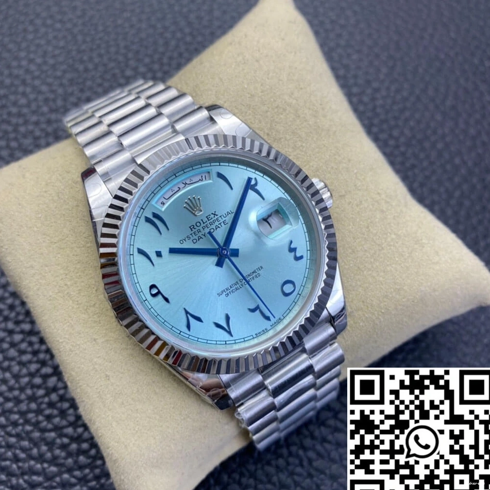 Ice Dial Rolex Factory Blue BP East Middle Date Day Customization 0128